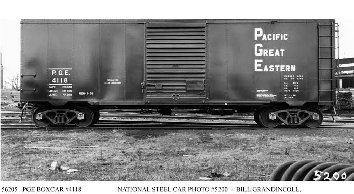 K4 G 1:29 Decals Pacific Great Eastern 40 Ft Boxcar White CP Style Lettering 